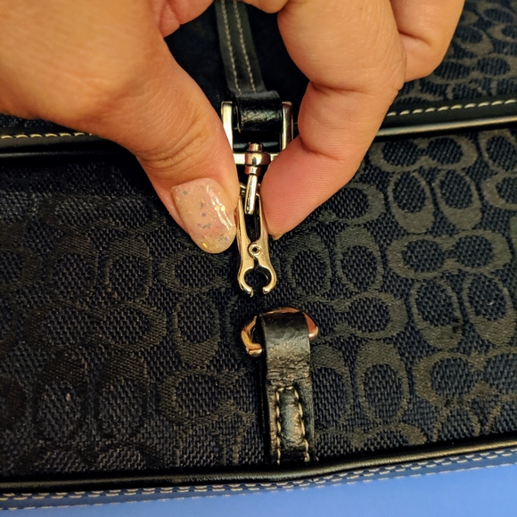 Coach Signature Mini Lurex Clip Evening Purse - Picture 2 of 4